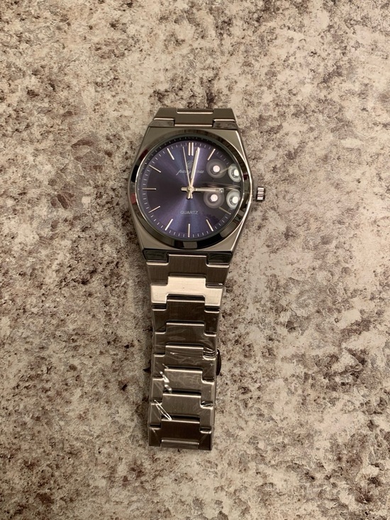 & Other Stories Other - & Other Stories Men's Silver Stainless Steel Watch with Blue Dial